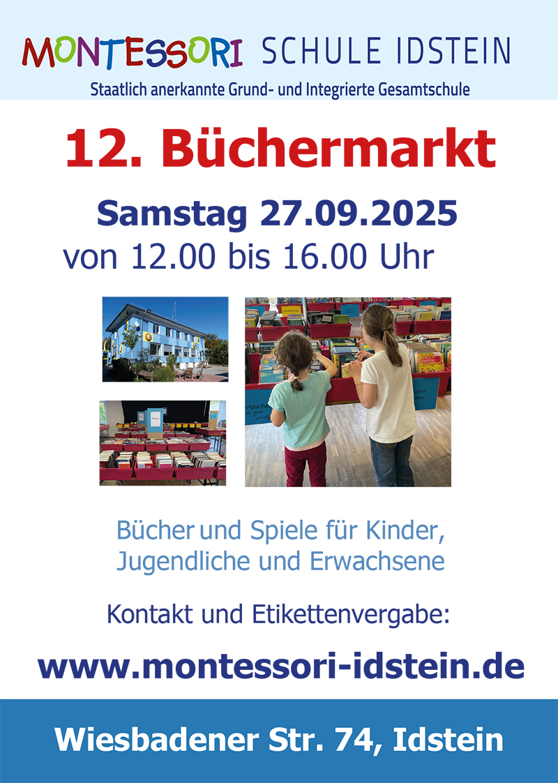 MSI - Montessori Schule Idstein | Handzettel Büchermarkt